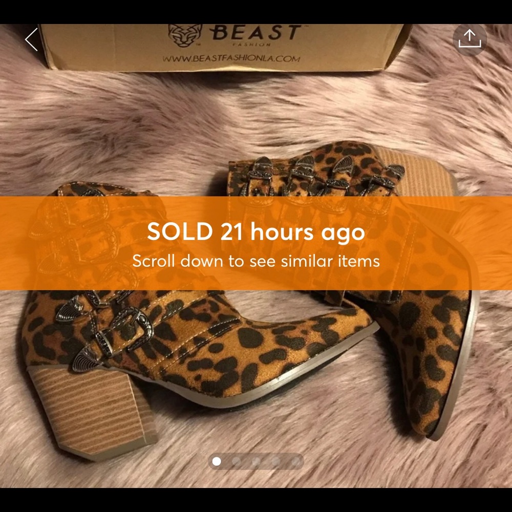 leopard booties